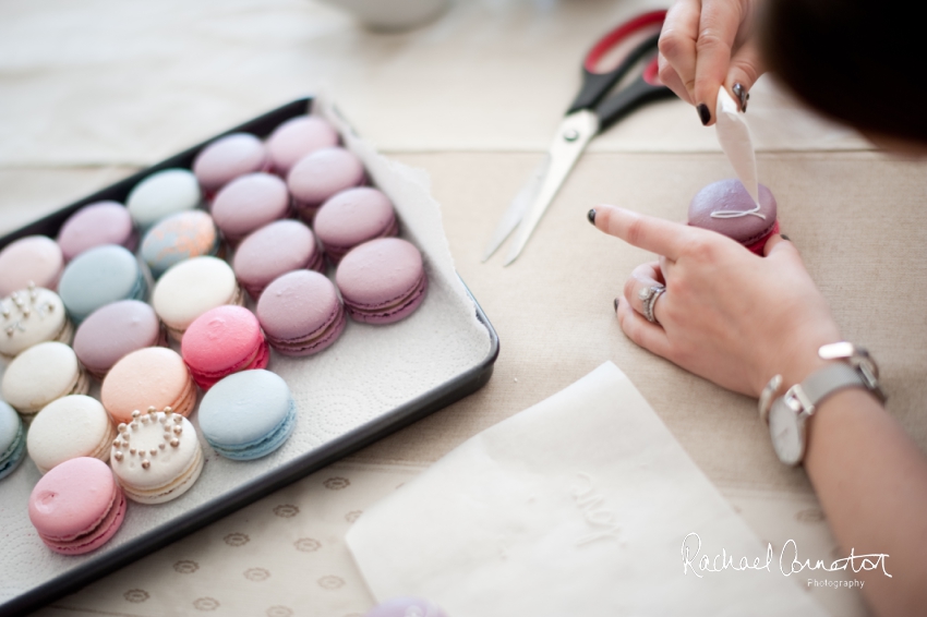 Professional colour photograph of creative inspiration baking shoot at Maison des Macaron at Market Harborough by Rachael Connerton Photography